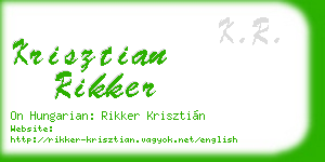 krisztian rikker business card